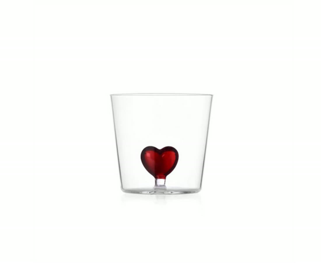 CUORE red heart glass