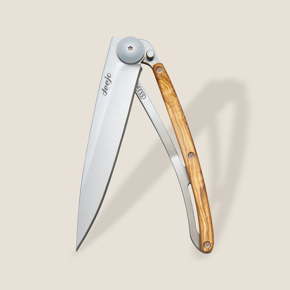 Deejo Taschenmesser – Titan & Olivenholz