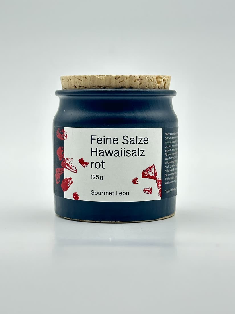 Hawai Salz rot im Steintopf 125g