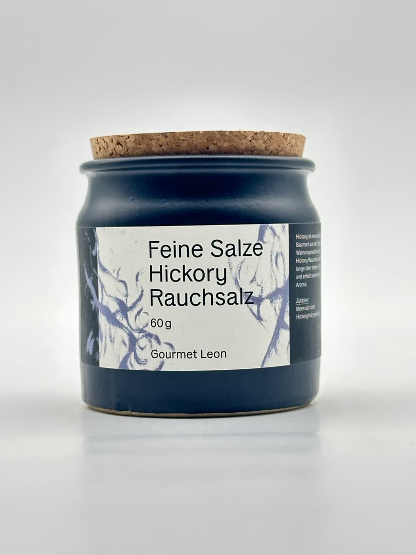 Hickory Rauchsalz im Steintopf
