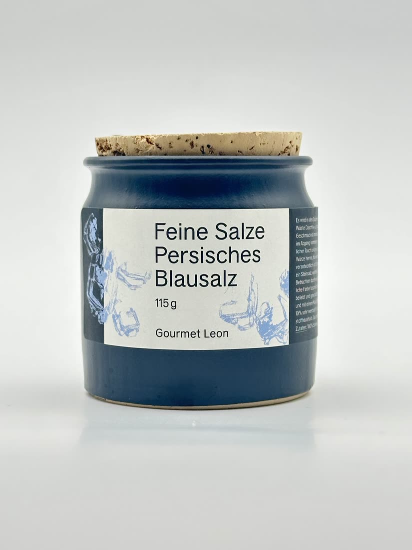 Persisches Blausalz im Steintopf