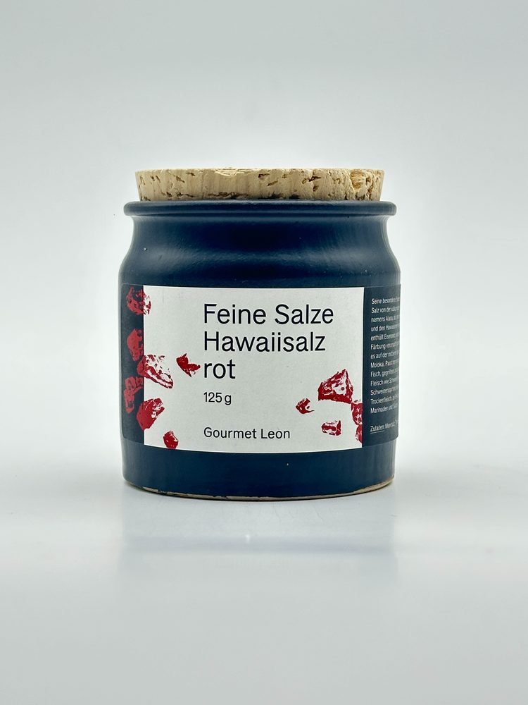 Hawaii-Salz rot im Steintopf